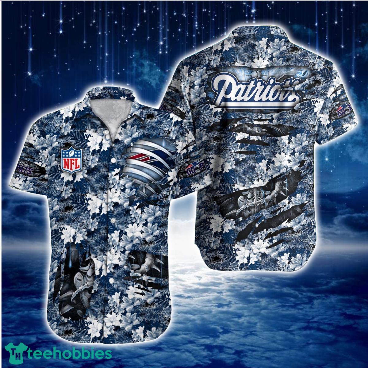 New England Patriots NFL Hawaiian Shirt Aloha Shirt Great Gift For Fans Product Photo 1