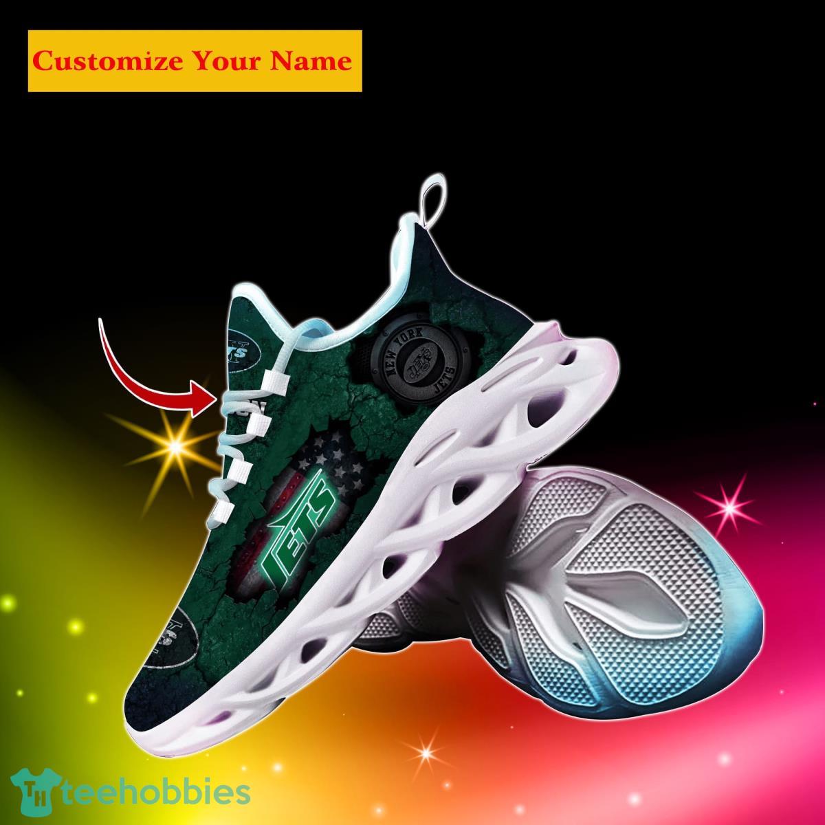 New York Jets NFL Custom Name Max Soul Shoes Great Gift For Men Women Fans Product Photo 2