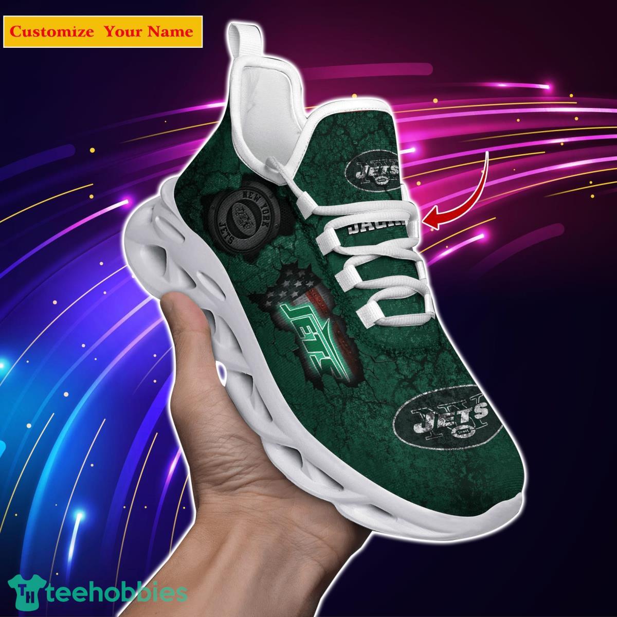 New York Jets NFL Custom Name Max Soul Shoes Great Gift For Men Women Fans Product Photo 1