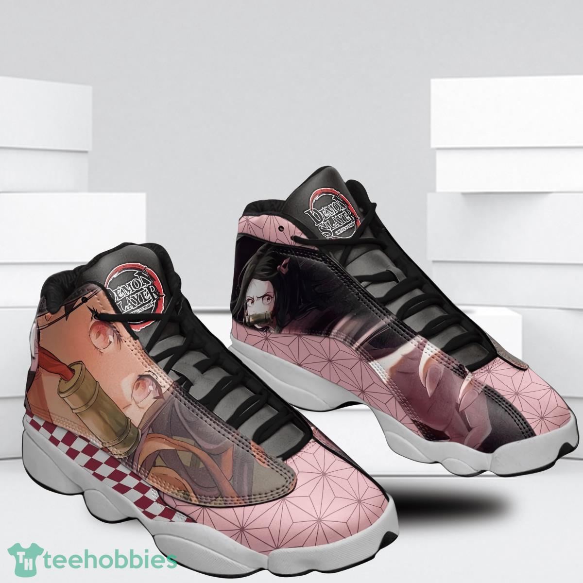 Nezuko Football Team Air Jordan 13 Sneakers For Fans Product Photo 1