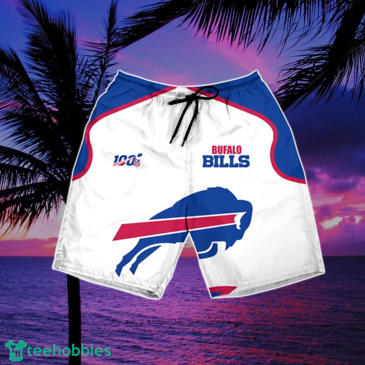 Buffalo Bills NFL Team Football Beach Shirt Summer Button Down