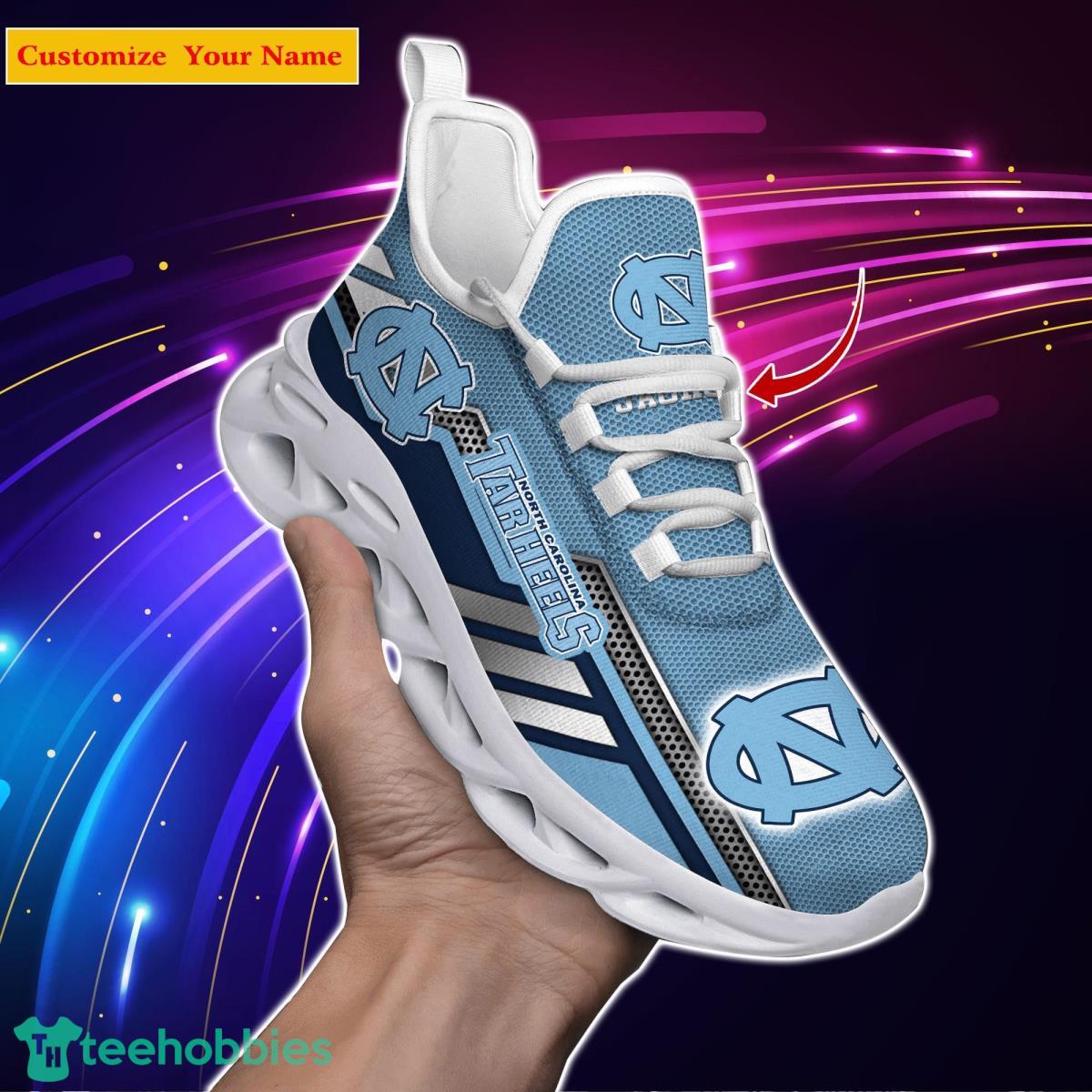 North Carolina Tar Heels NCAA2 Custom Name Max Soul Shoes Bet Gift For Men Women Fans Product Photo 1
