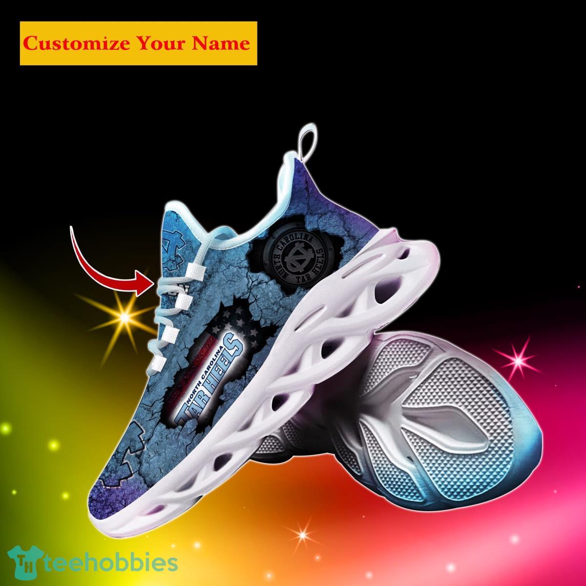 North Carolina Tar Heels NCAA2 Custom Name Max Soul Shoes Great Gift For Men Women Fans Product Photo 2