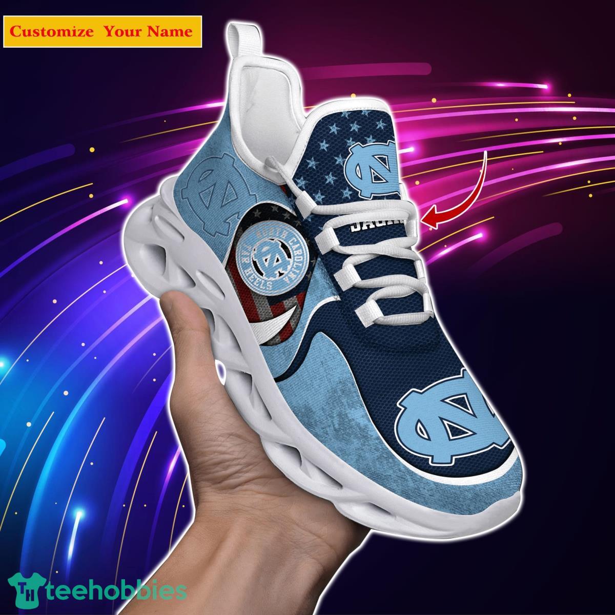 North Carolina Tar Heels NCAA2 Custom Name Max Soul Shoes Special Gift For Men Women Fans Product Photo 1
