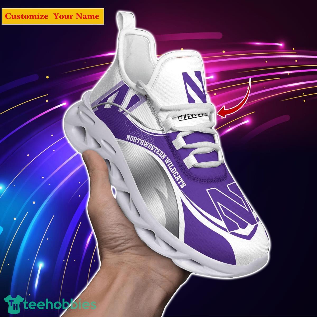 Northwestern Wildcats NCAA1 Custom Name Max Soul Shoes Unique Gift For Men Women Fans Product Photo 1