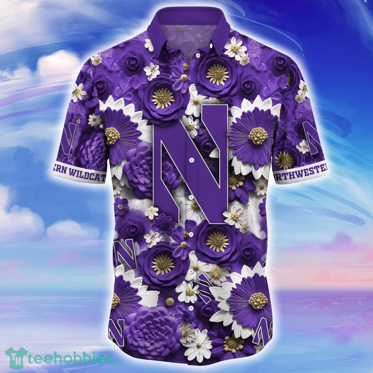Northwestern Wildcats NCAA1 Hawaiian Shirt For Men And Women Fans Product Photo 2