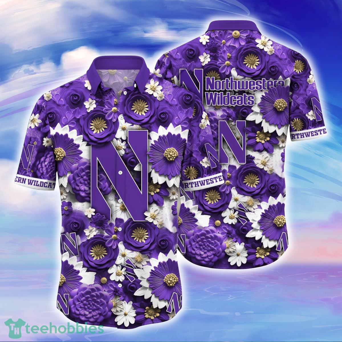 Northwestern Wildcats NCAA1 Hawaiian Shirt For Men And Women Fans Product Photo 1