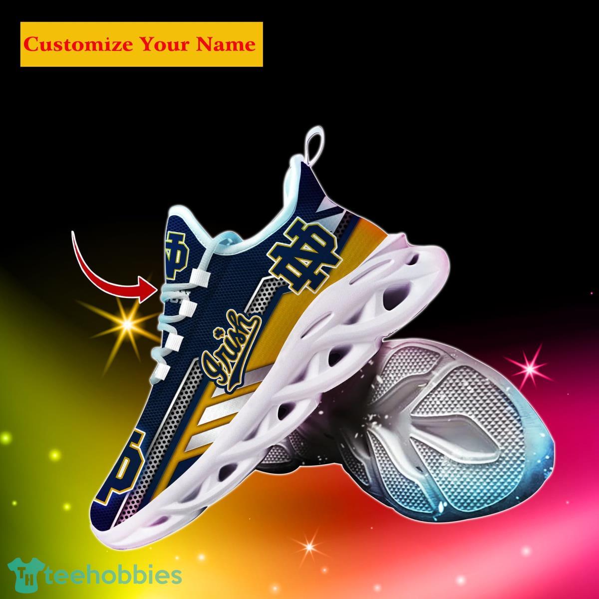Notre Dame Fighting Irish NCAA1 Custom Name Max Soul Shoes Bet Gift For Men Women Fans Product Photo 2