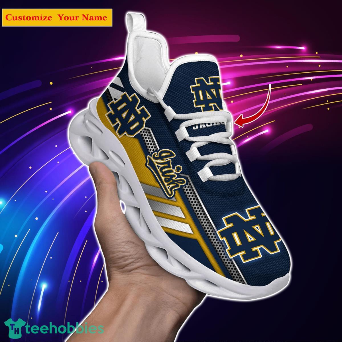 Notre Dame Fighting Irish NCAA1 Custom Name Max Soul Shoes Bet Gift For Men Women Fans Product Photo 1