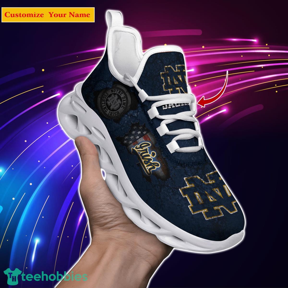 Notre Dame Fighting Irish NCAA1 Custom Name Max Soul Shoes Great Gift For Men Women Fans Product Photo 1
