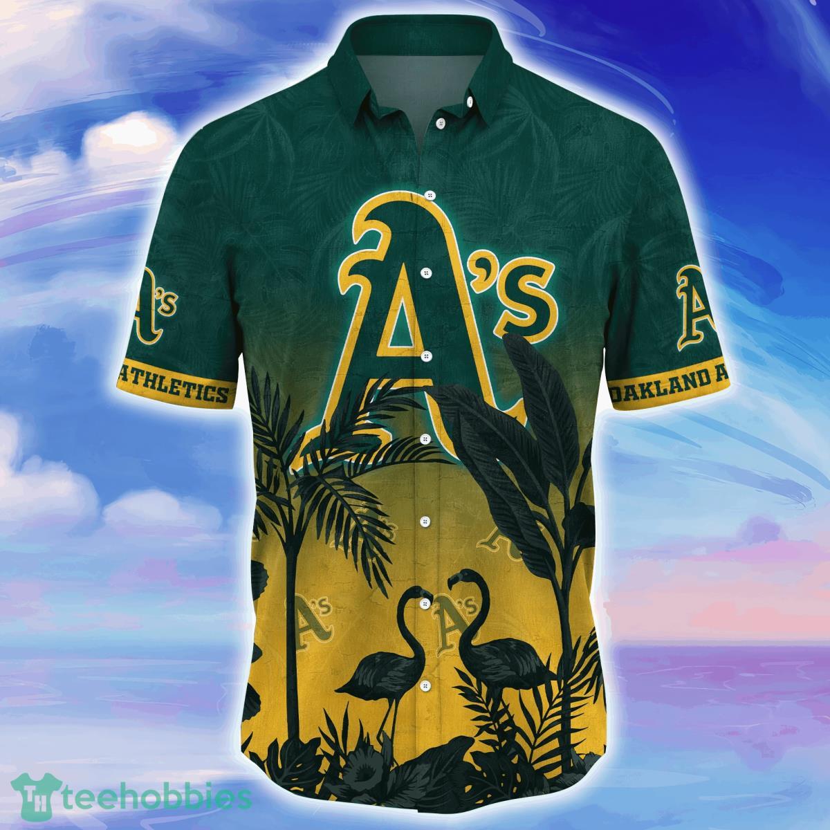 Oakland Athletics MLB Flower Hawaiian Shirt Best Gift For Fans Product Photo 2