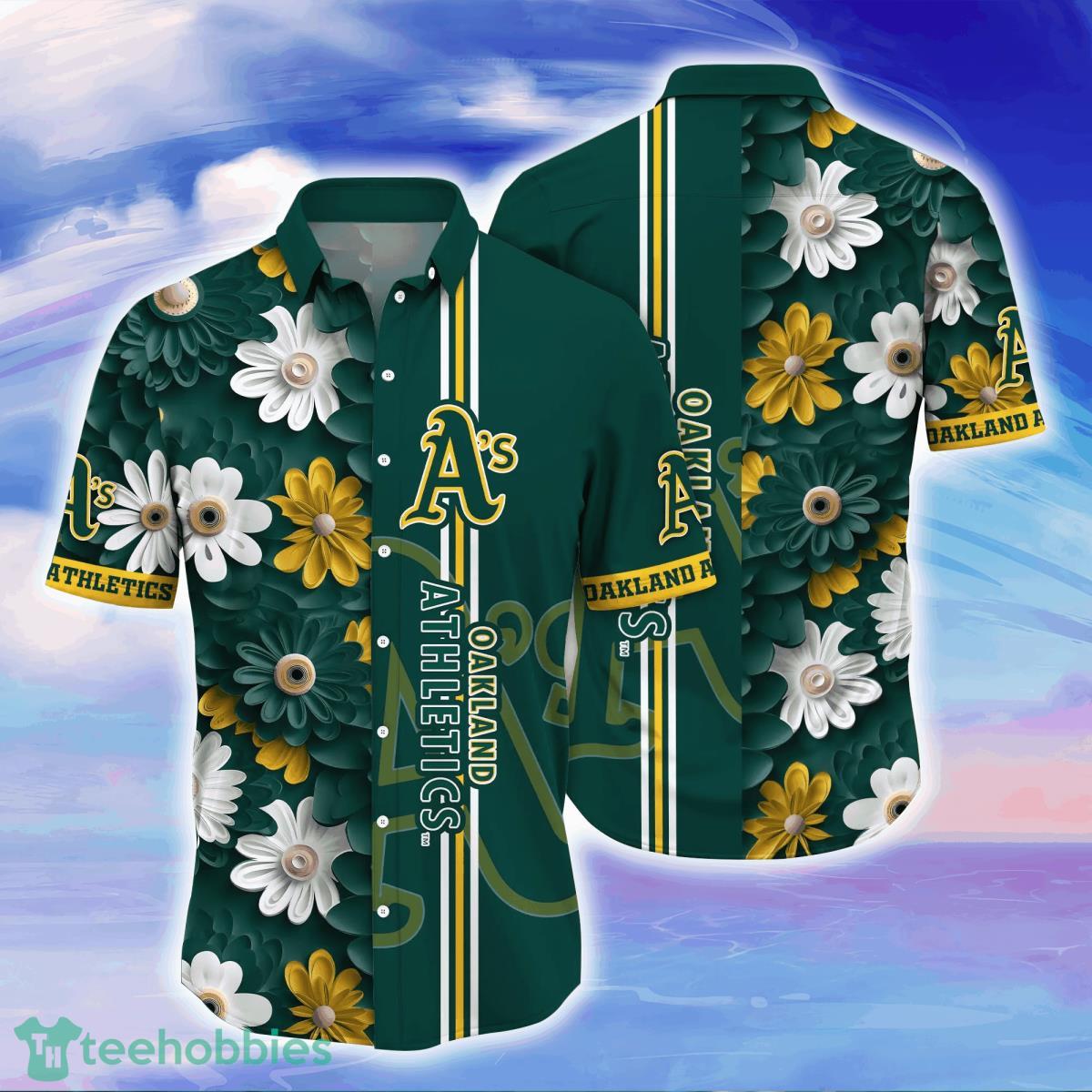 Oakland A's Sea Island Pattern Hawaiian Shirt And Shorts Summer Gift For  Athletics Jersey Baseball