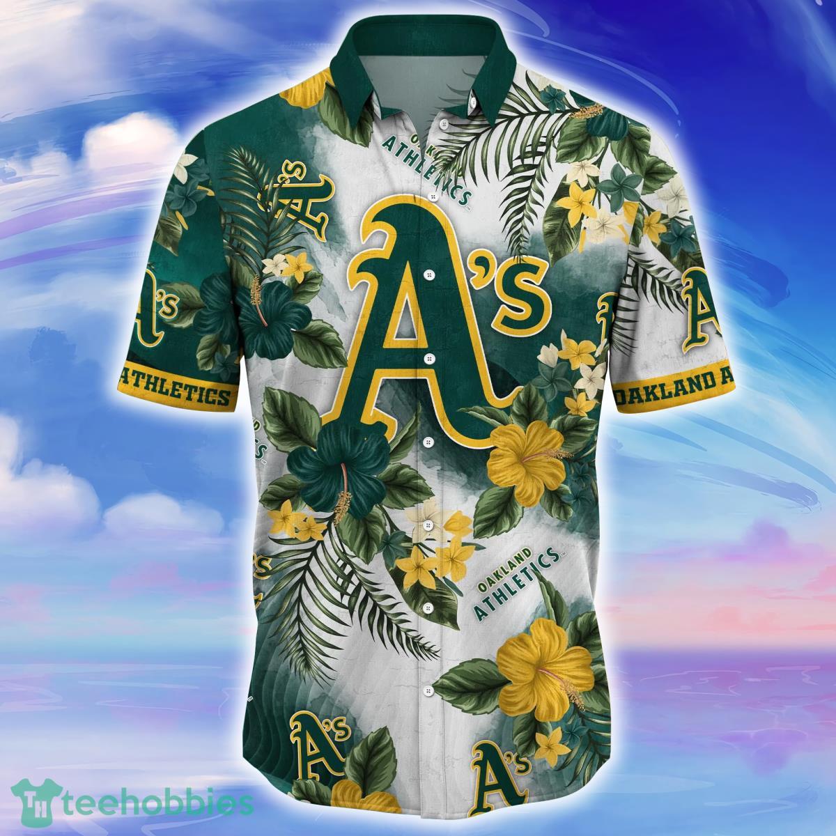 Oakland A's Sea Island Pattern Hawaiian Shirt And Shorts Summer Gift For  Athletics Jersey Baseball