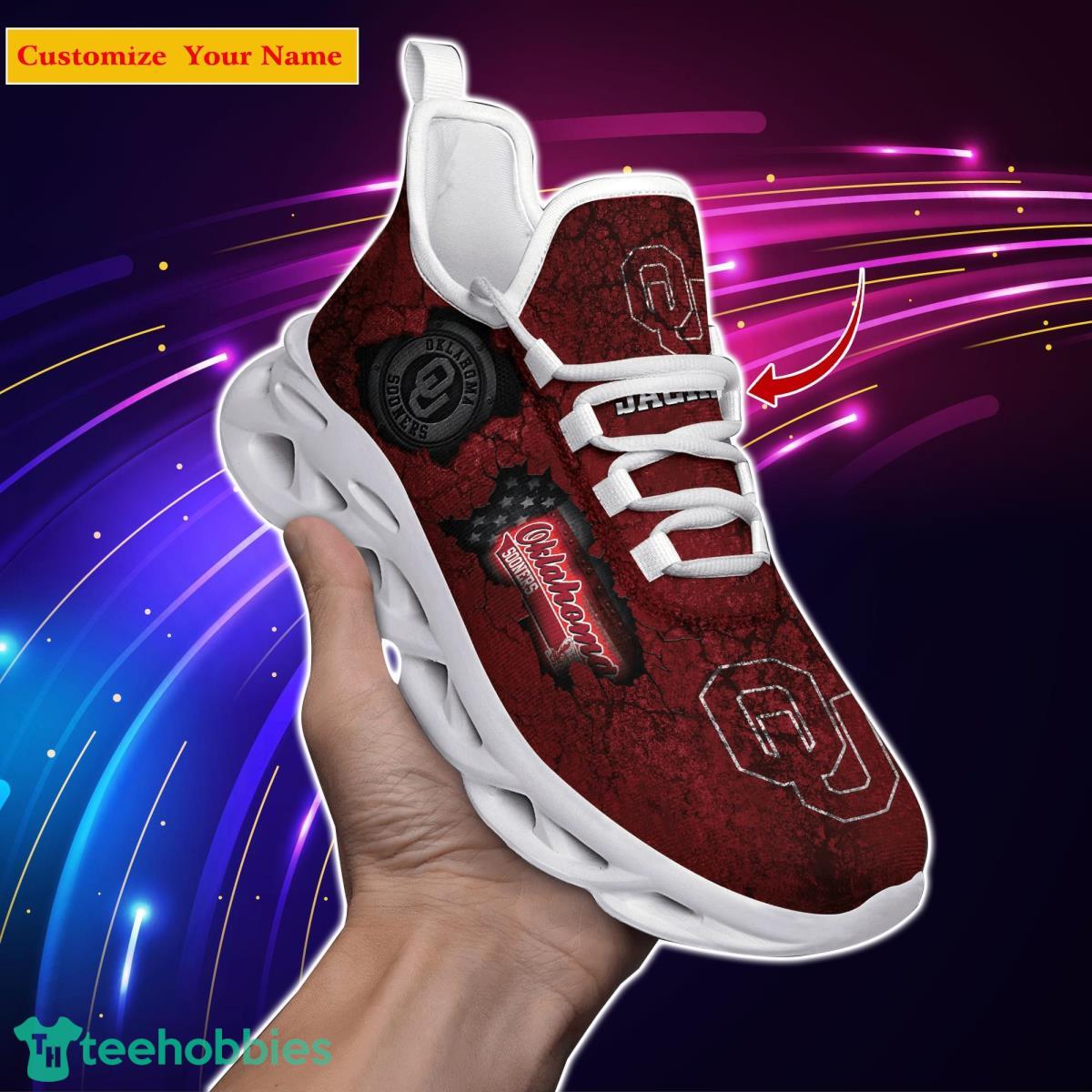 Oklahoma Sooners NCAA1 Custom Name Max Soul Shoes Great Gift For Men Women Fans Product Photo 1