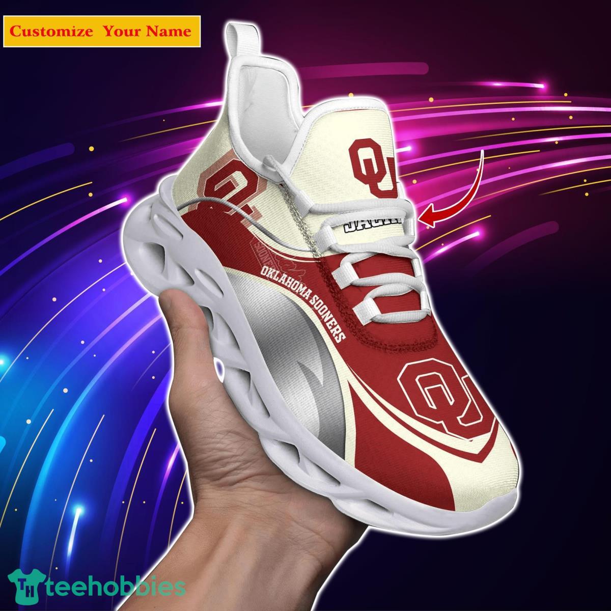 Oklahoma Sooners NCAA1 Custom Name Max Soul Shoes Unique Gift For Men Women Fans Product Photo 1