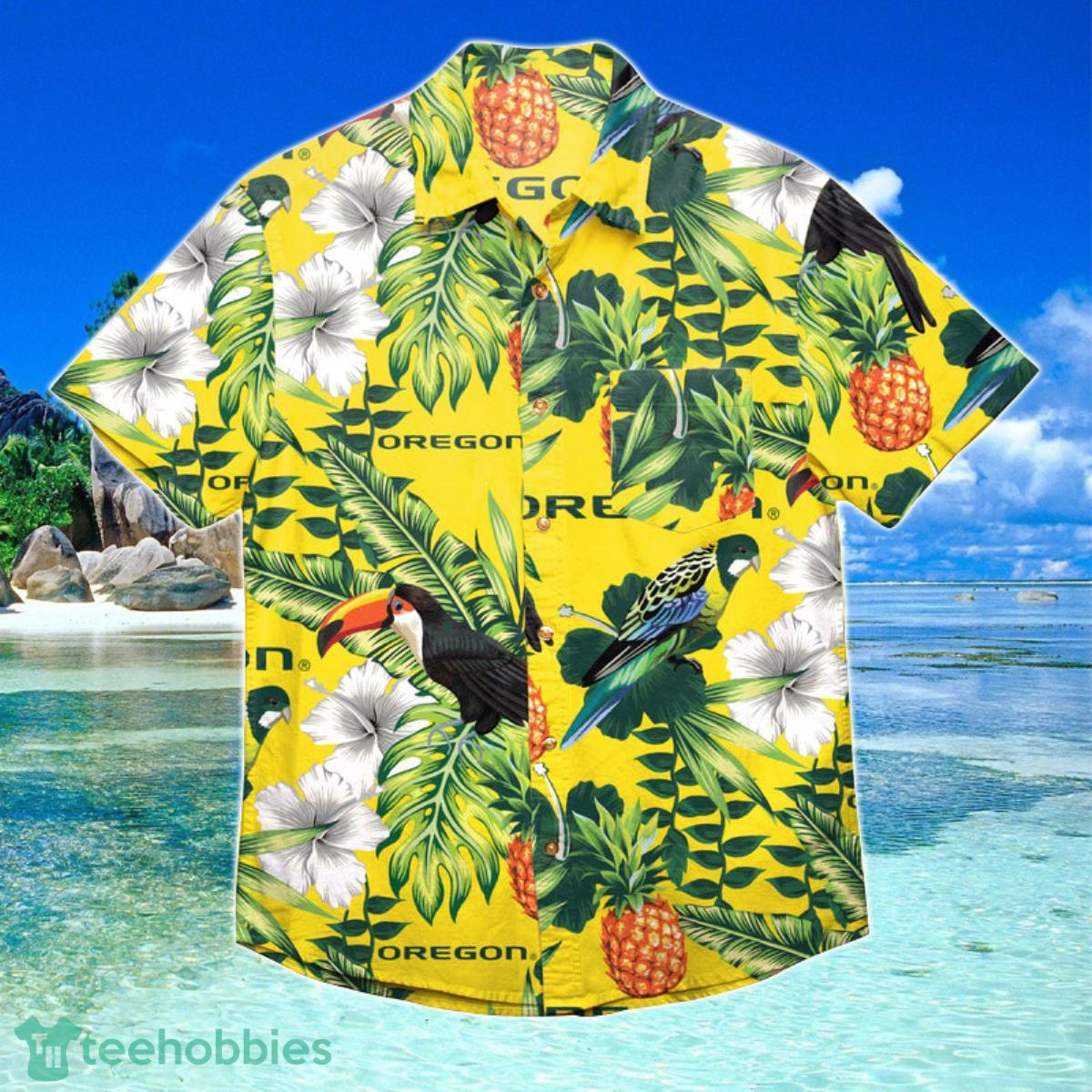 Oregon Ducks NCAA Hawaiian Shirt Special Gift For Fans Product Photo 1