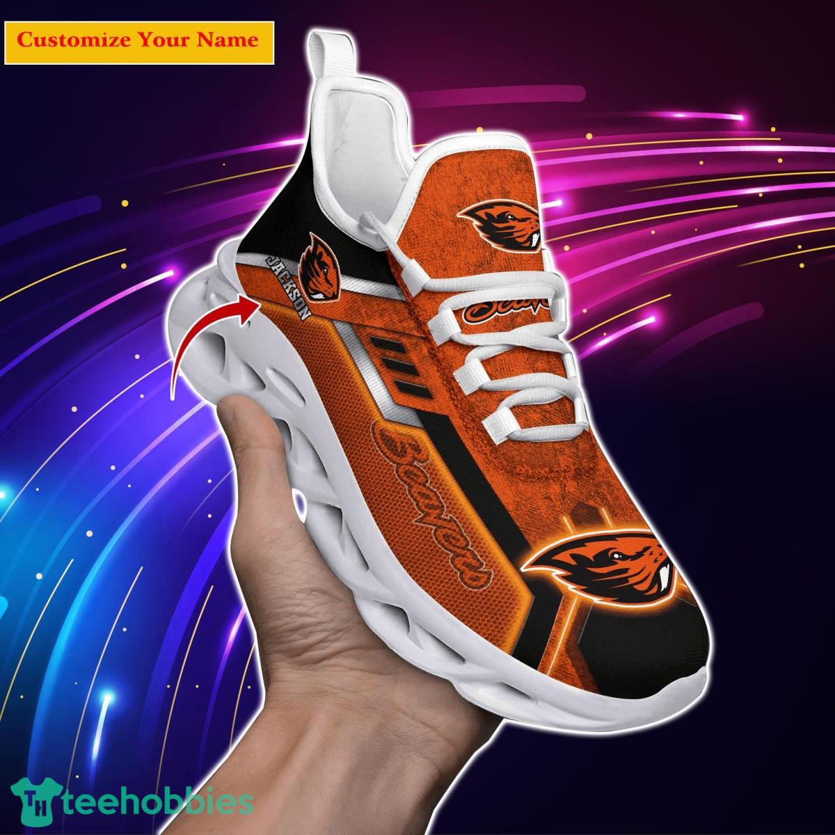Oregon State Beavers NCAA2 Custom Name Max Soul Shoes Impressive Gift For Men Women Fans Product Photo 1