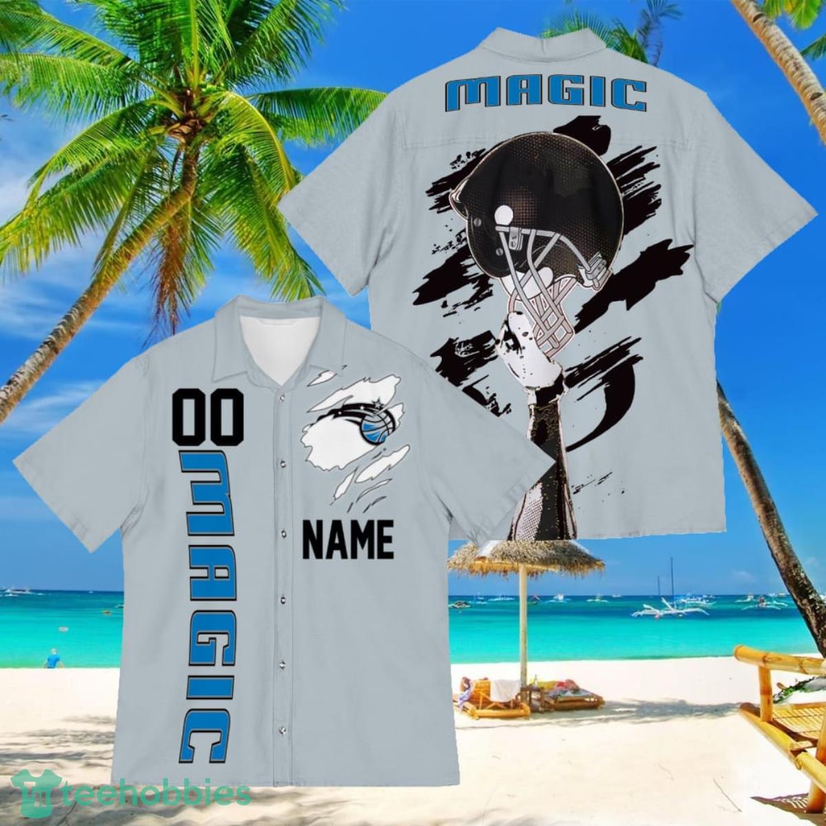 Orlando Magic Sports American Football Hawaiian Shirt Custom Name & Number Product Photo 1