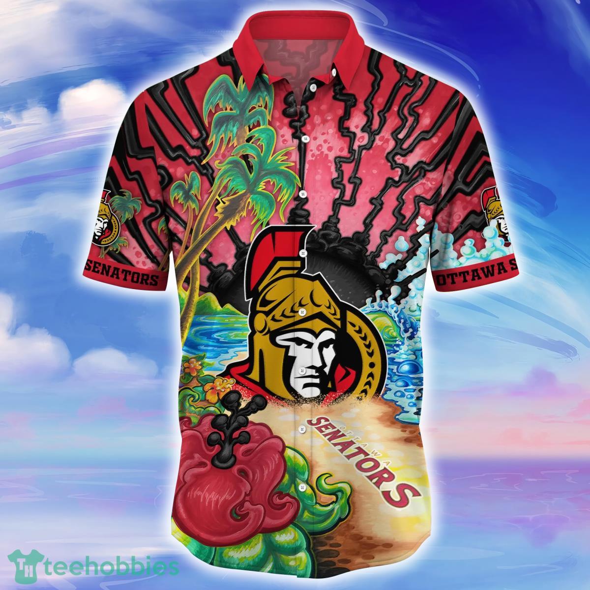 Ottawa Senators NHL Flower Hawaiian Shirt For Men Women Best Gift For Fans Product Photo 2