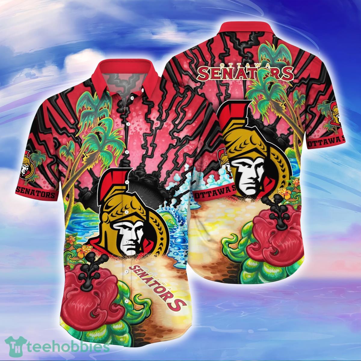 Ottawa Senators NHL Flower Hawaiian Shirt For Men Women Best Gift For Fans Product Photo 1