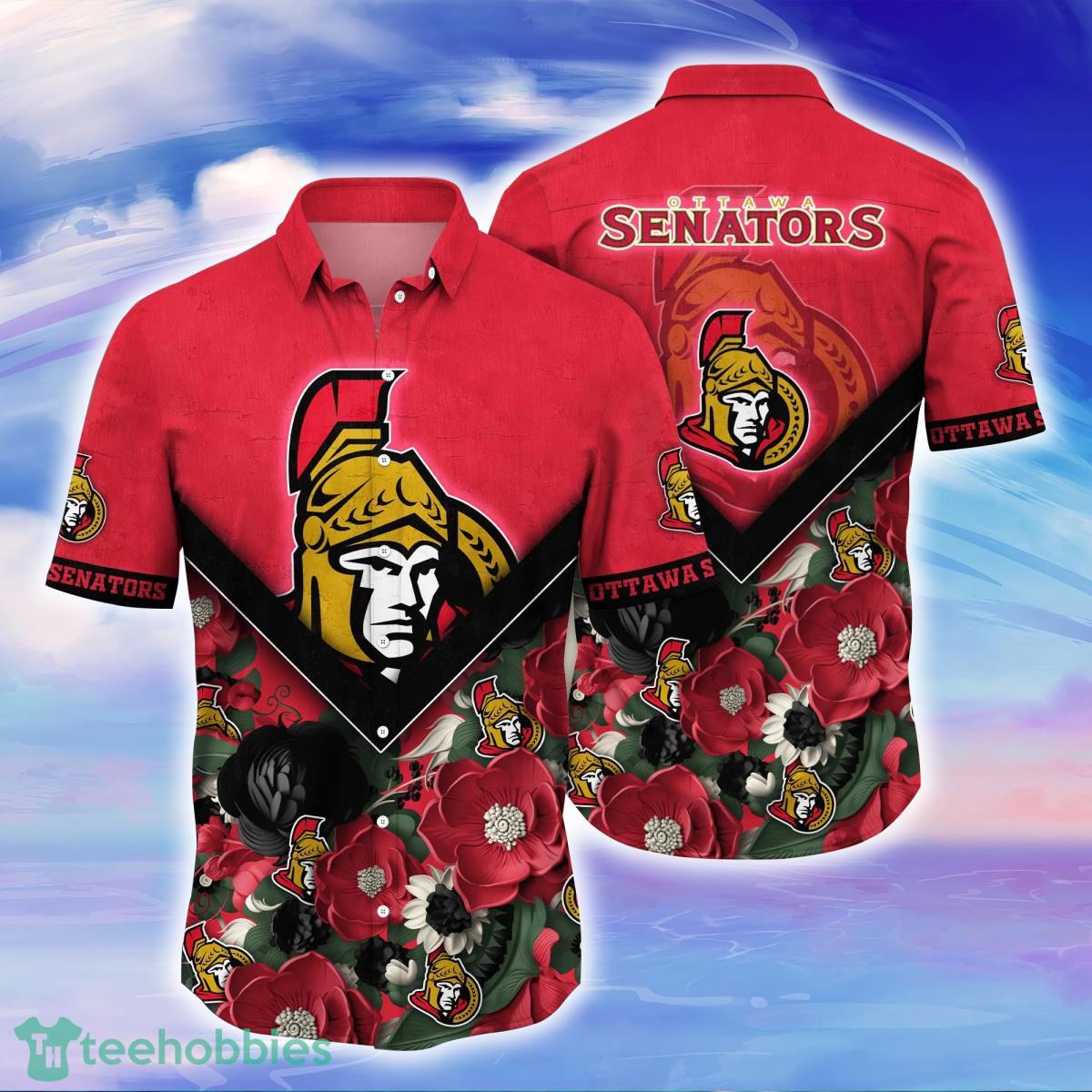 Ottawa Senators NHL Flower Hawaiian Shirt For Men Women Best Gift For Real Fans Product Photo 1