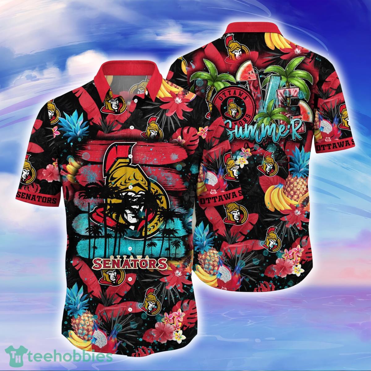 Ottawa Senators NHL Flower Hawaiian Shirt For Men Women Great Gift For Fans Product Photo 1