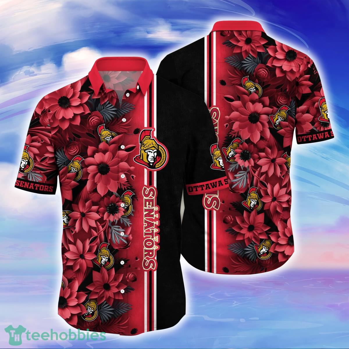 Ottawa Senators NHL Flower Hawaiian Shirt For Men Women Great Gift For Real Fans Product Photo 1