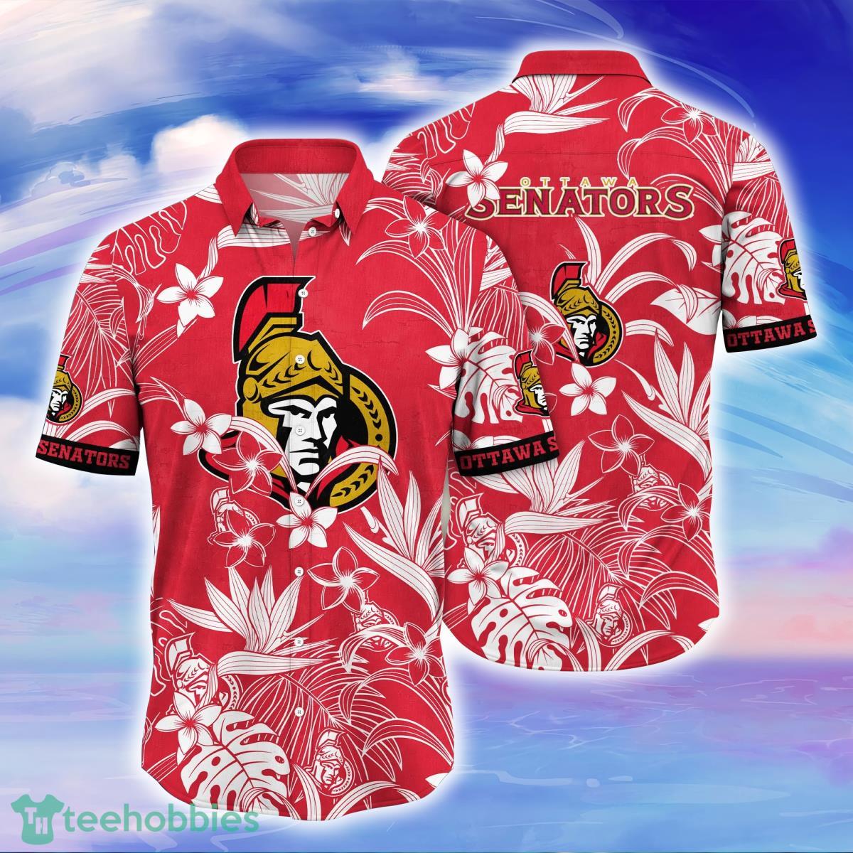 Ottawa Senators NHL Flower Hawaiian Shirt For Men Women Impressive Gift For Fans Product Photo 1