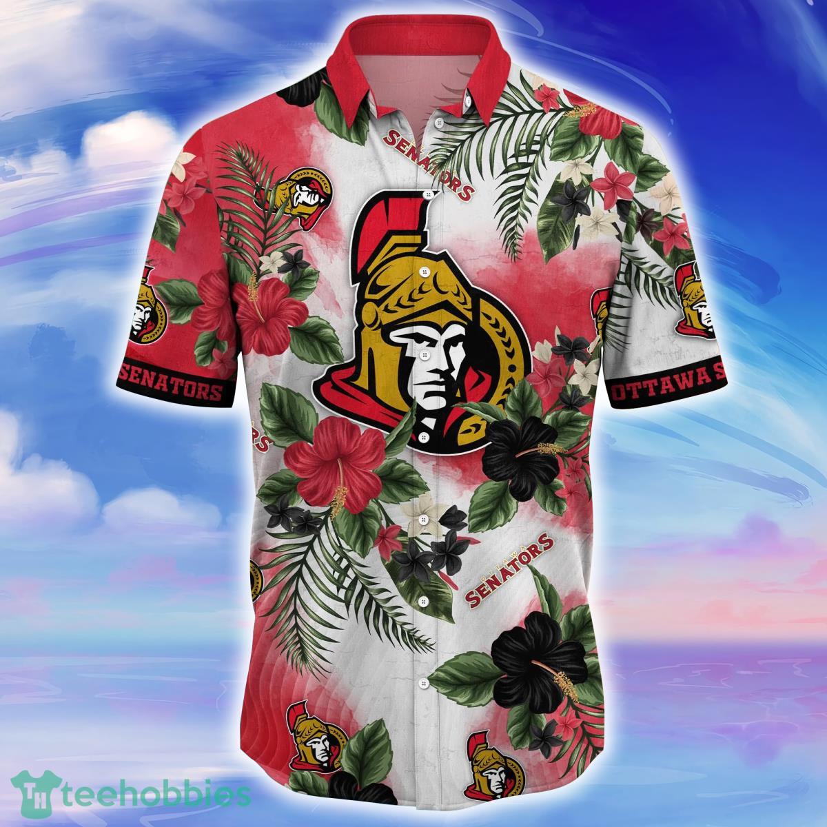 Ottawa Senators NHL Flower Hawaiian Shirt For Men Women Style Gift For Fans Product Photo 2