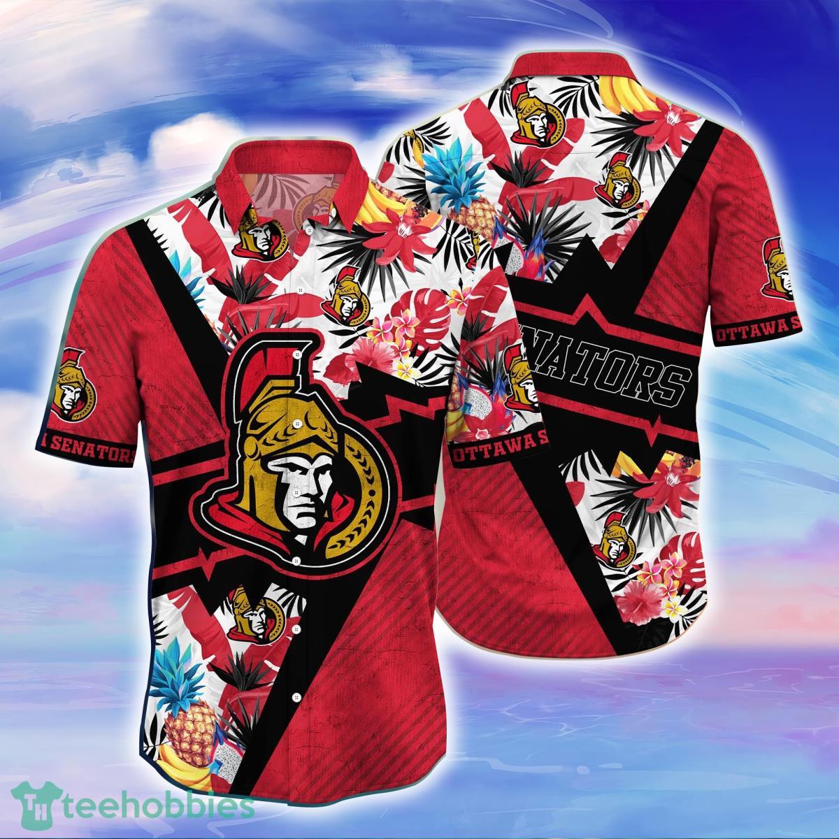 Ottawa Senators NHL Flower Hawaiian Shirt Gift For Men Women Fans Product Photo 1