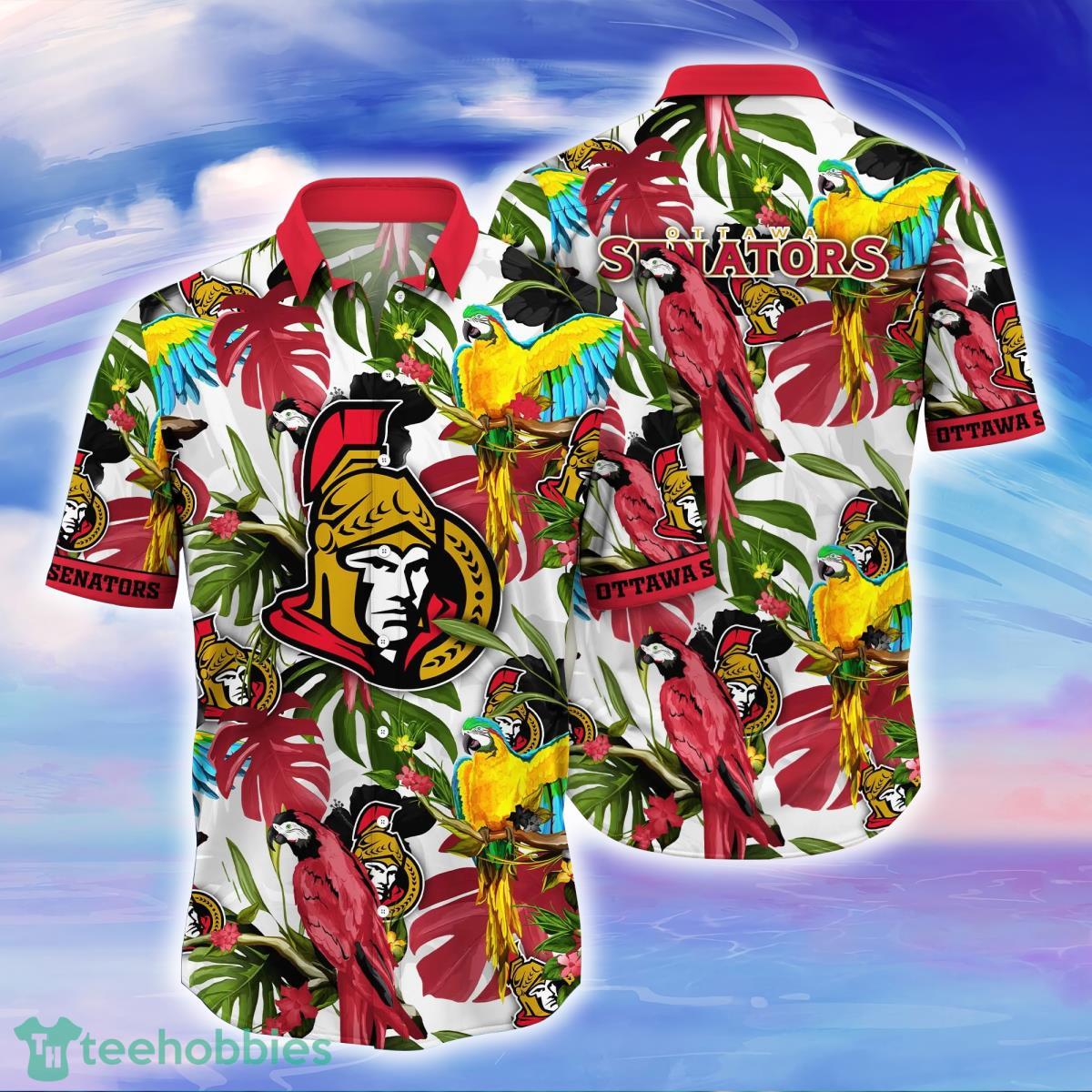 Ottawa Senators NHL Flower Hawaiian Shirt Great Gift For Fans Product Photo 1