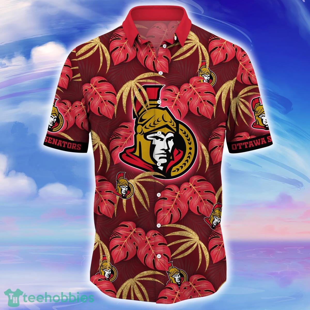 Ottawa Senators NHL Flower Hawaiian Shirt Impressive Gift For Fans Product Photo 2