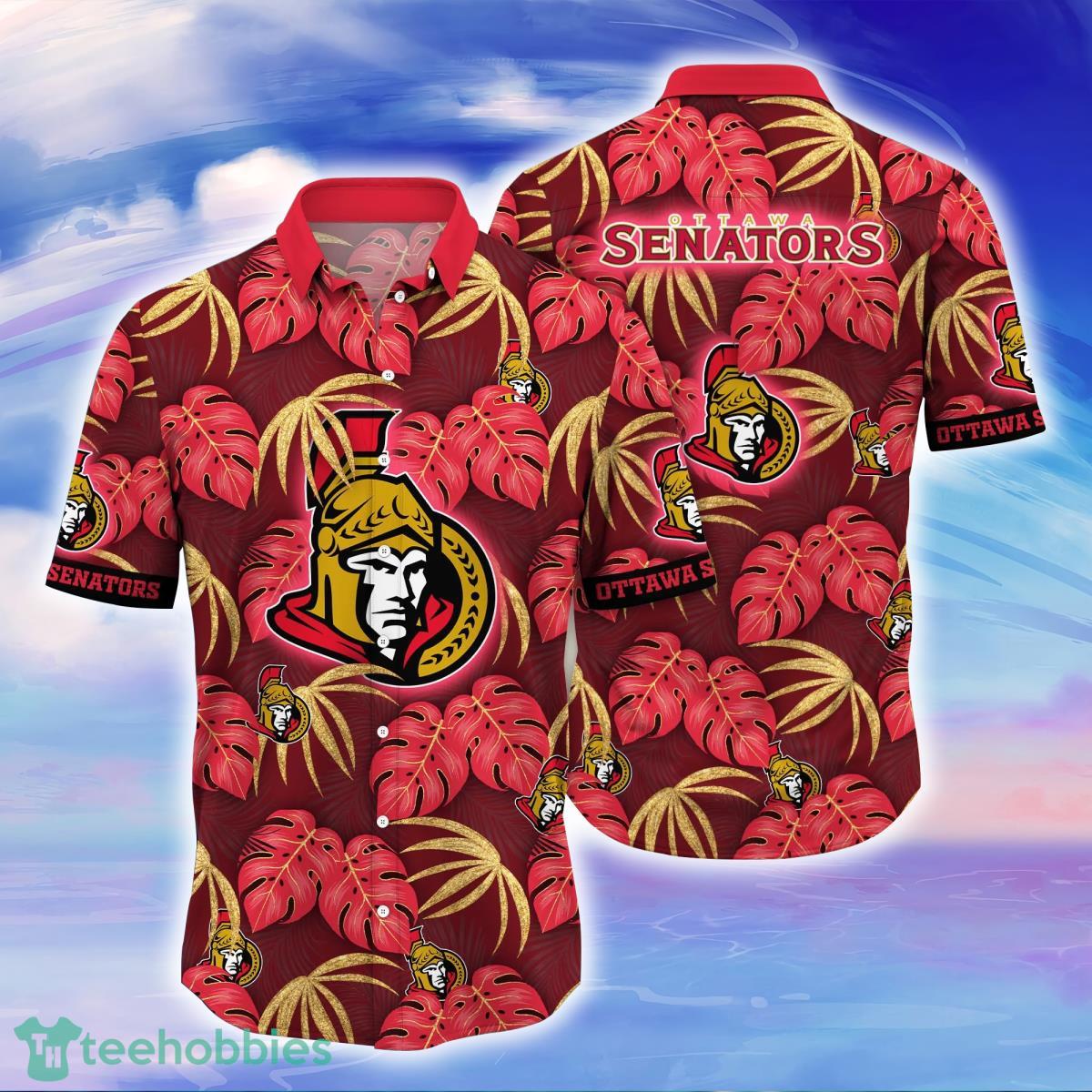 Ottawa Senators NHL Flower Hawaiian Shirt Impressive Gift For Fans Product Photo 1