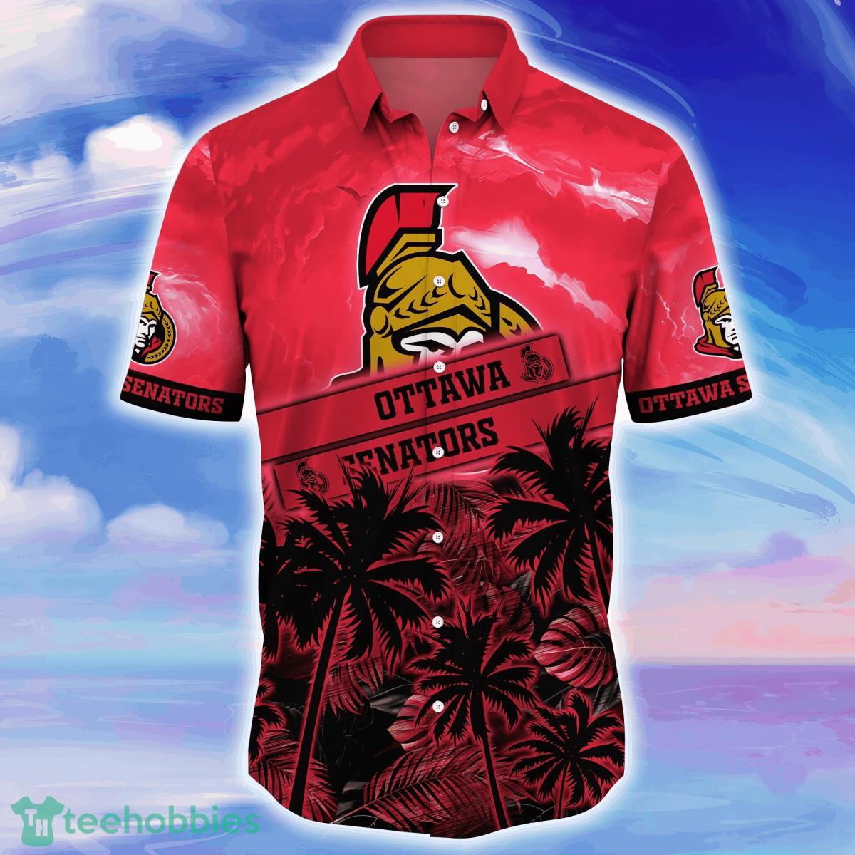 Ottawa Senators NHL Flower Hawaiian Shirt Style Gift For Fans Product Photo 2