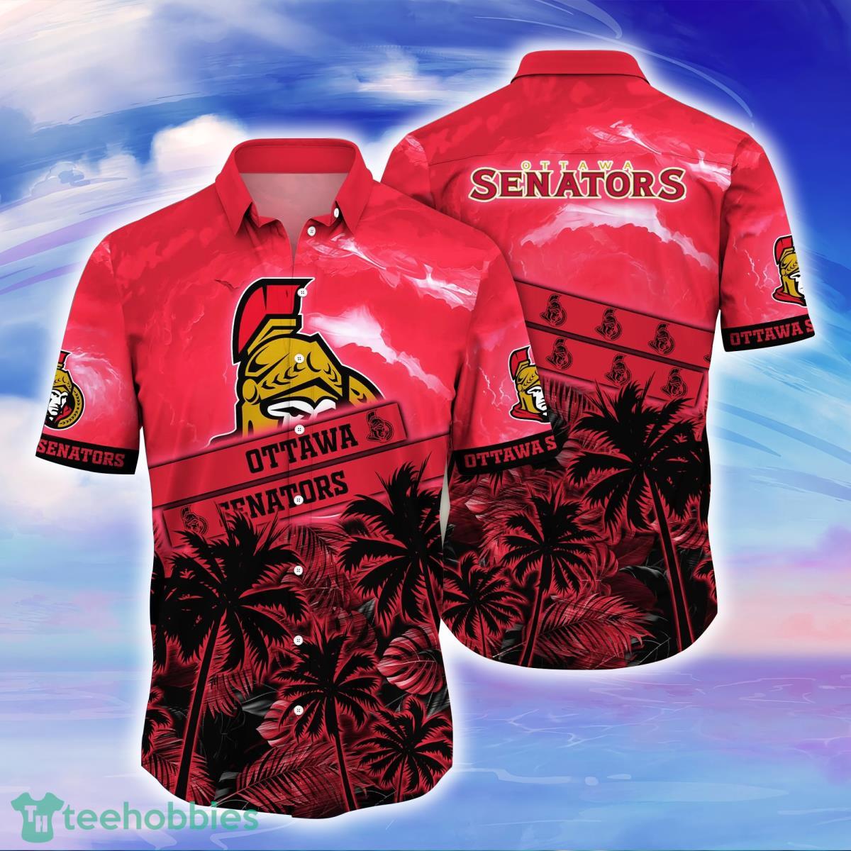 Ottawa Senators NHL Flower Hawaiian Shirt Style Gift For Fans Product Photo 1