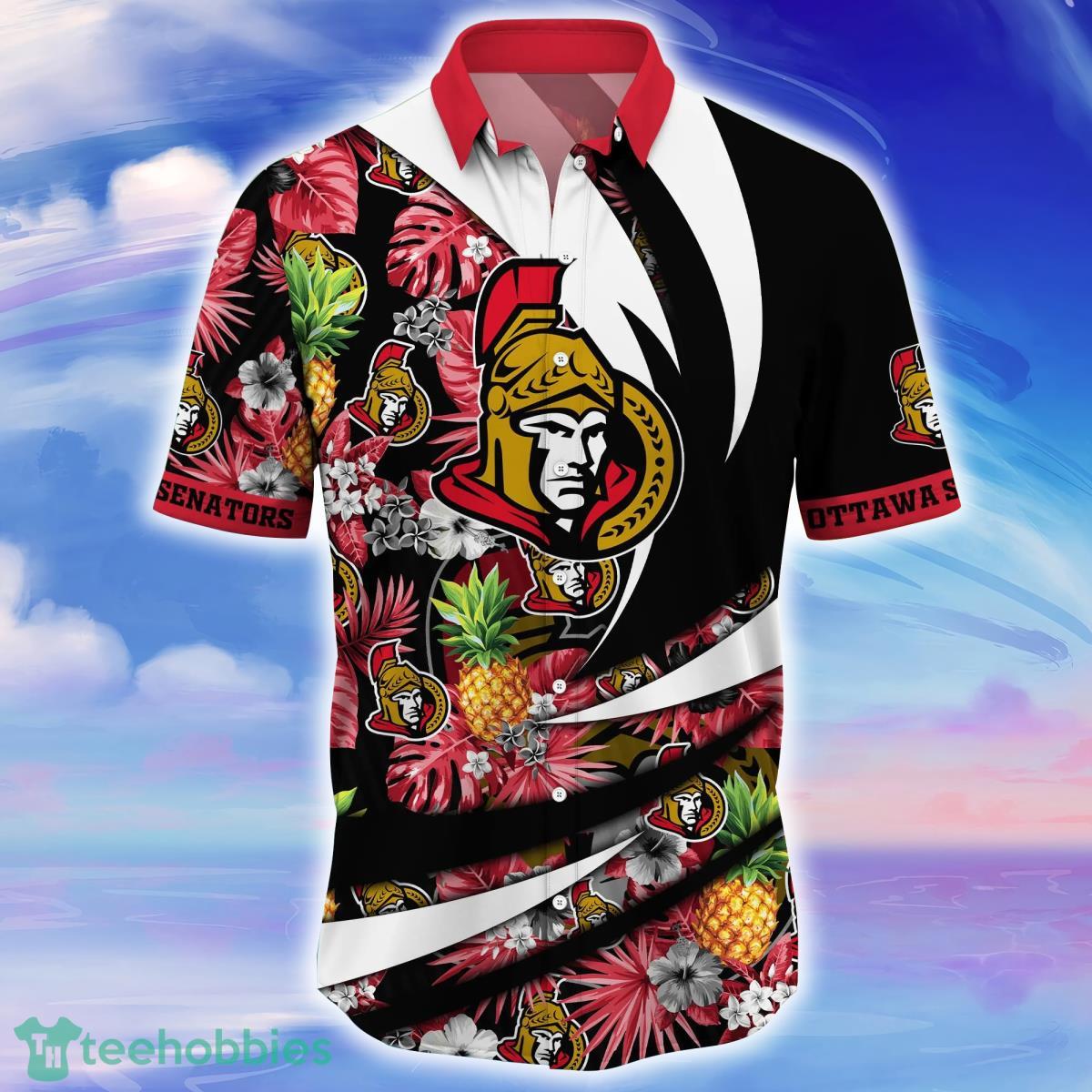 Ottawa Senators NHL Flower Hawaiian Shirt Style Gift For Men Women Fans Product Photo 2