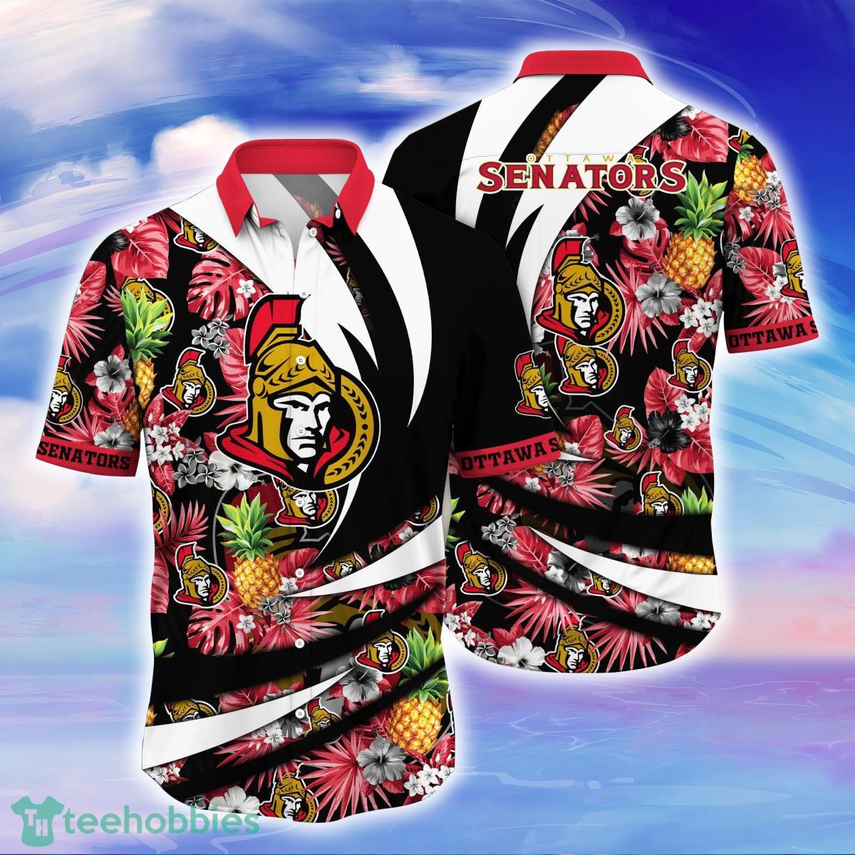 Ottawa Senators NHL Flower Hawaiian Shirt Style Gift For Men Women Fans Product Photo 1