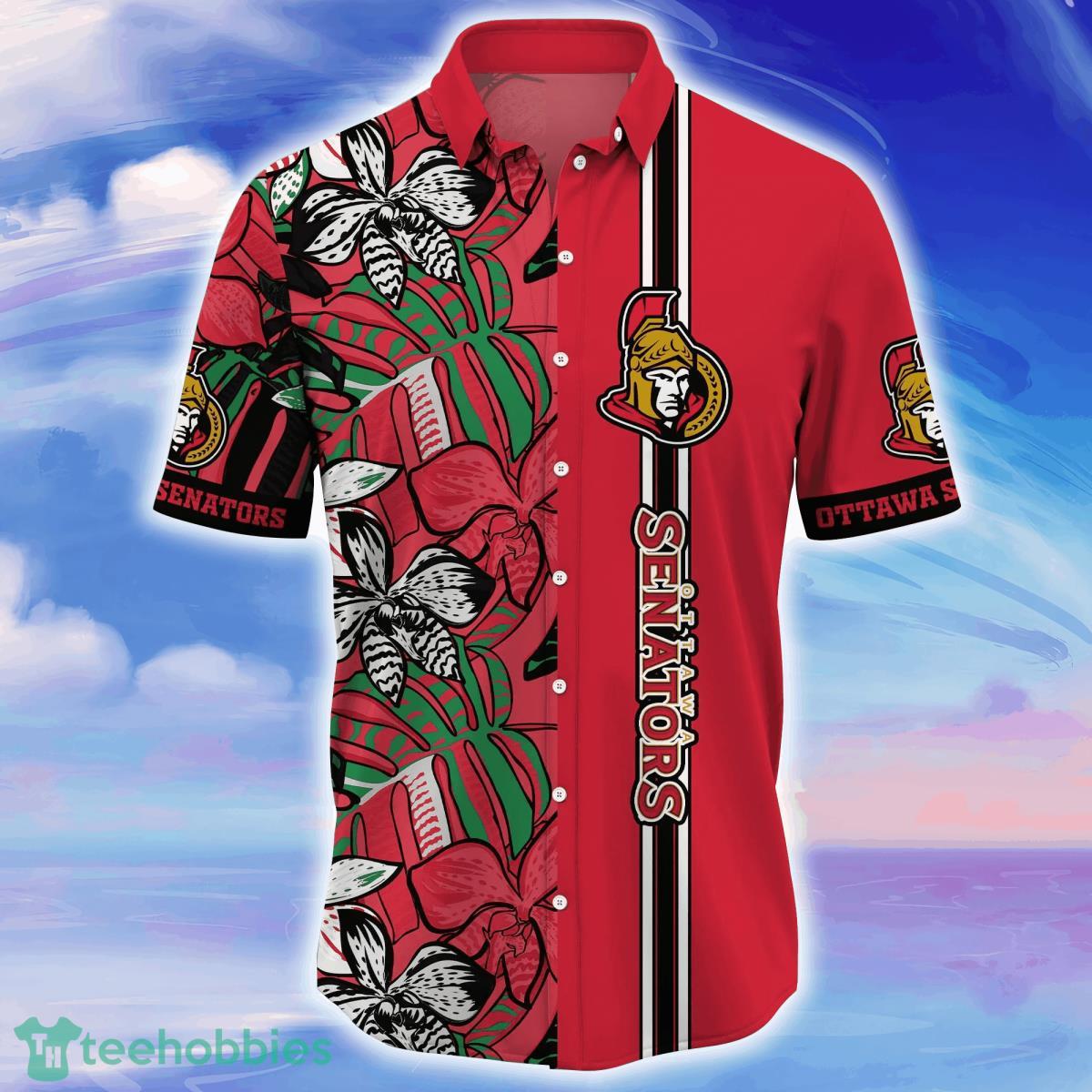 Ottawa Senators NHL Flower Hawaiian Shirt Unique Gift For Fans Product Photo 2