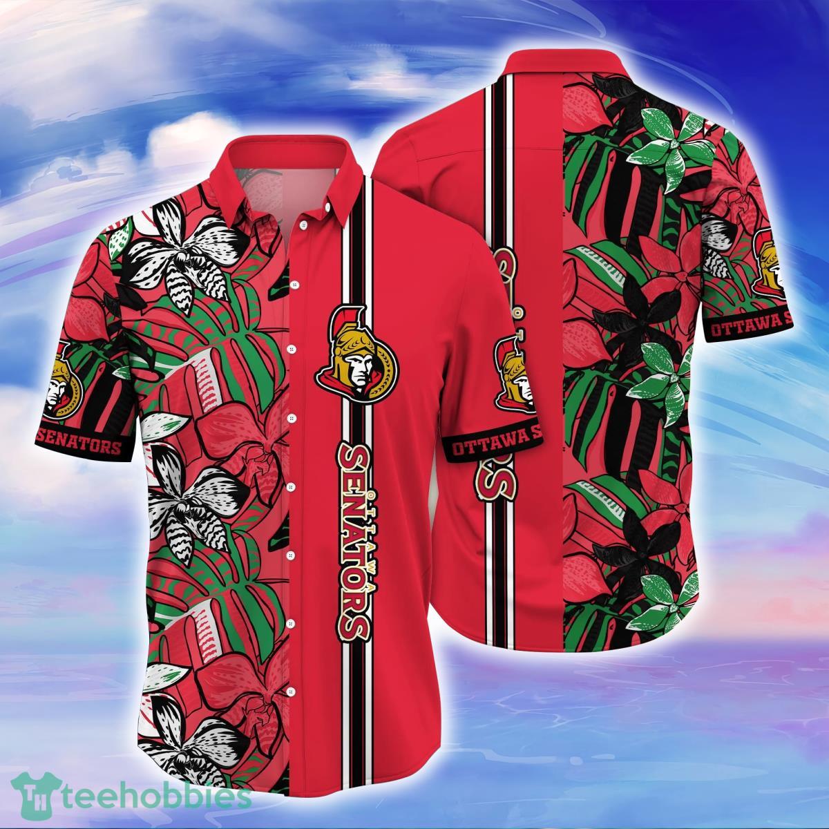 Ottawa Senators NHL Flower Hawaiian Shirt Unique Gift For Fans Product Photo 1