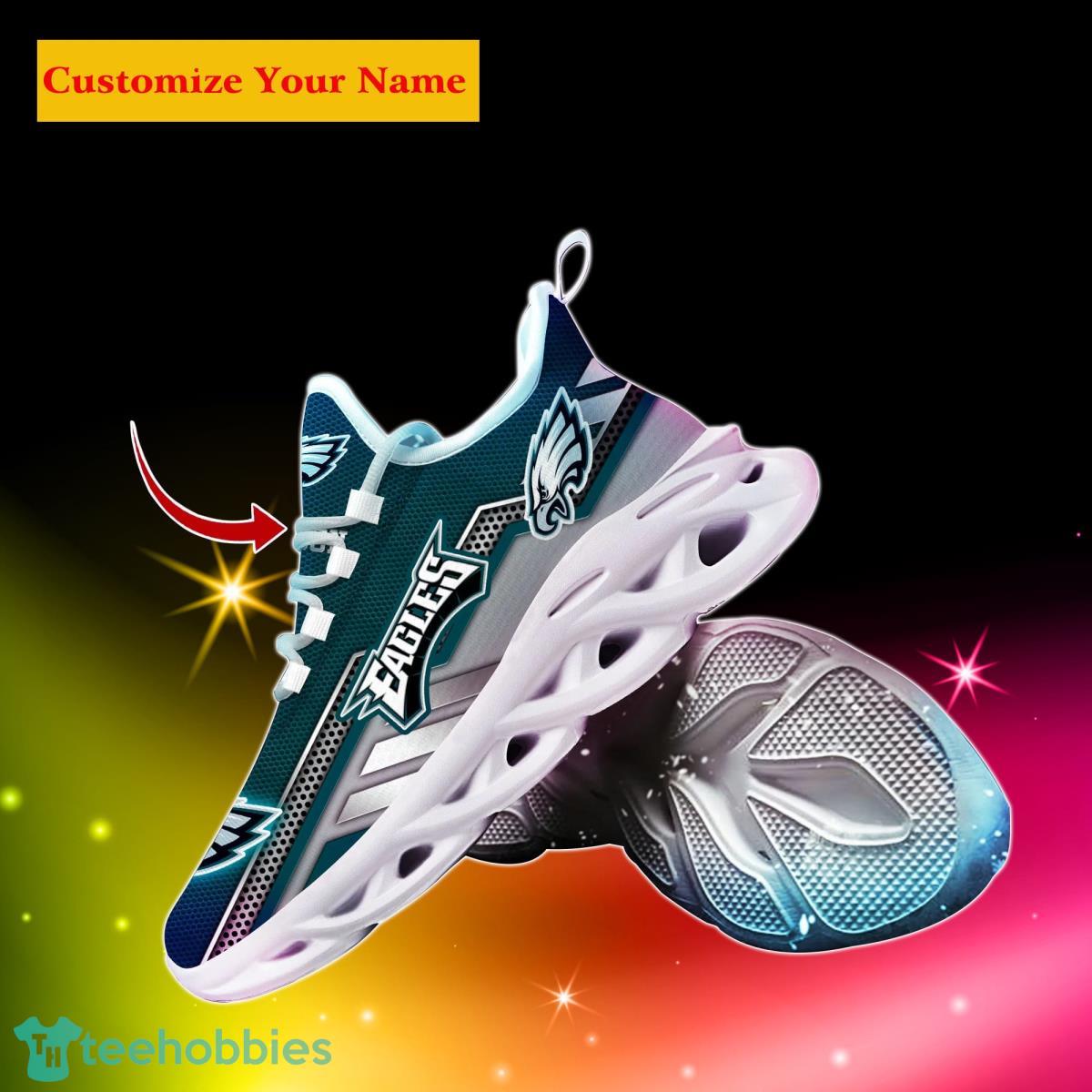 Philadelphia Eagles NFL Custom Name Max Soul Shoes Bet Gift For Men Women Fans Product Photo 2