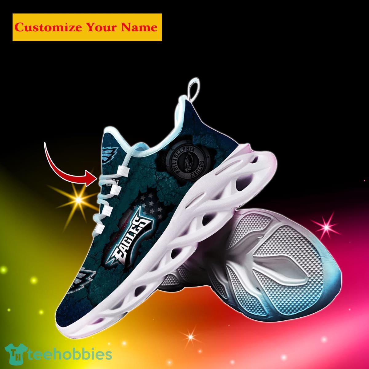 Philadelphia Eagles NFL Custom Name Max Soul Shoes Great Gift For Men Women Fans Product Photo 2