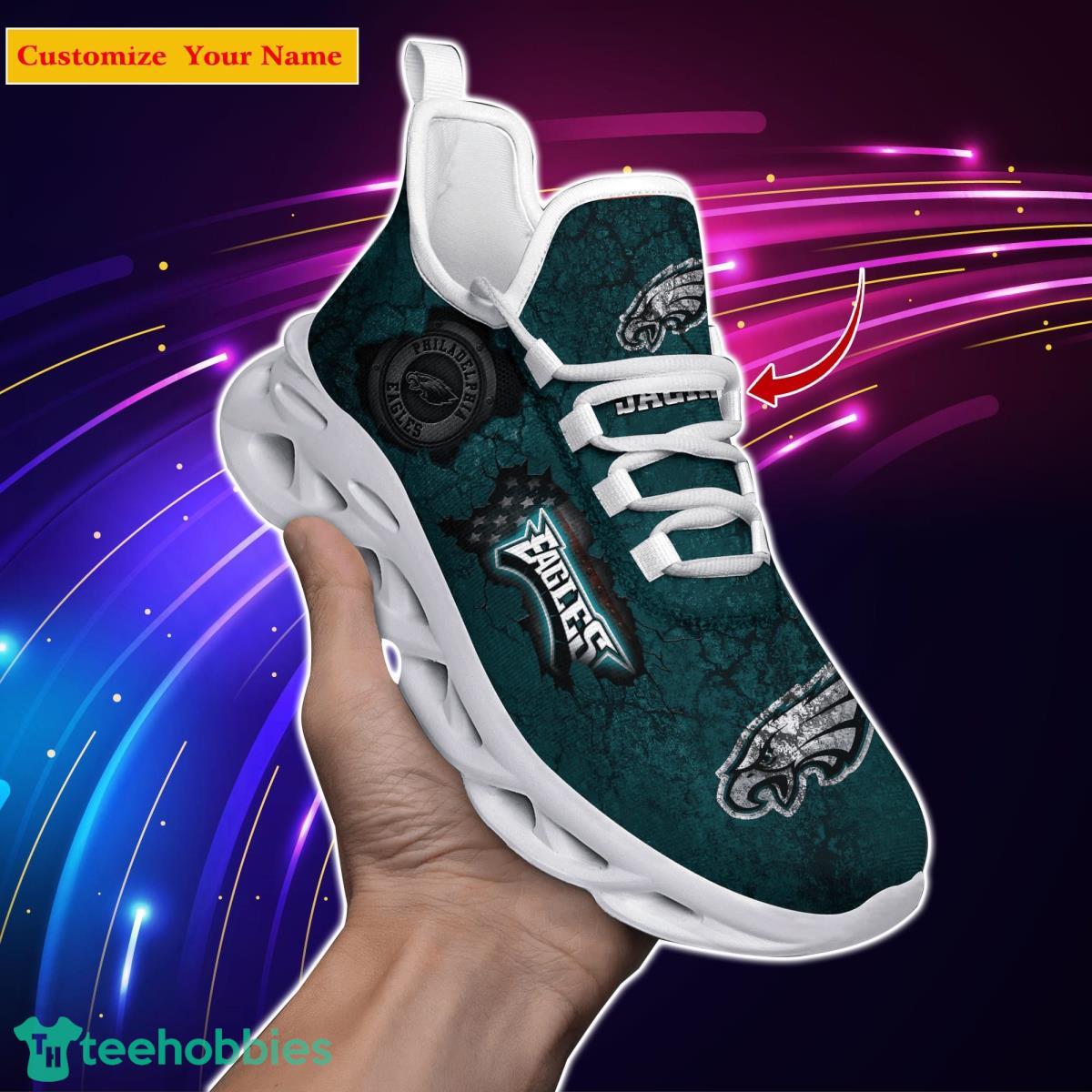 Philadelphia Eagles NFL Custom Name Max Soul Shoes Great Gift For Men Women Fans Product Photo 1