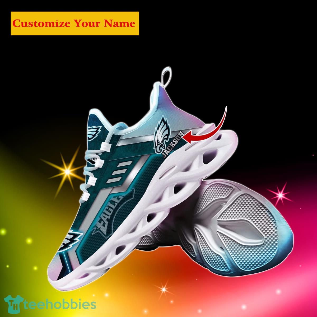 Philadelphia Eagles NFL Custom Name Max Soul Shoes Impressive Gift For Men Women Fans Product Photo 2
