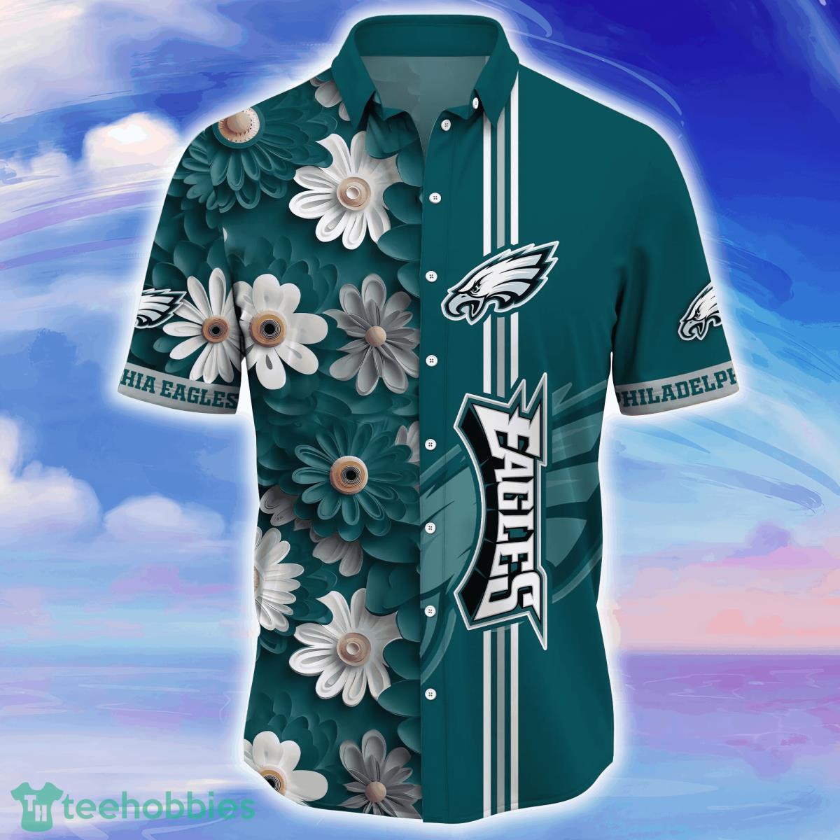 Philadelphia Eagles NFL Flower Hawaiian Shirt For Men Women Gift For Fans Product Photo 2