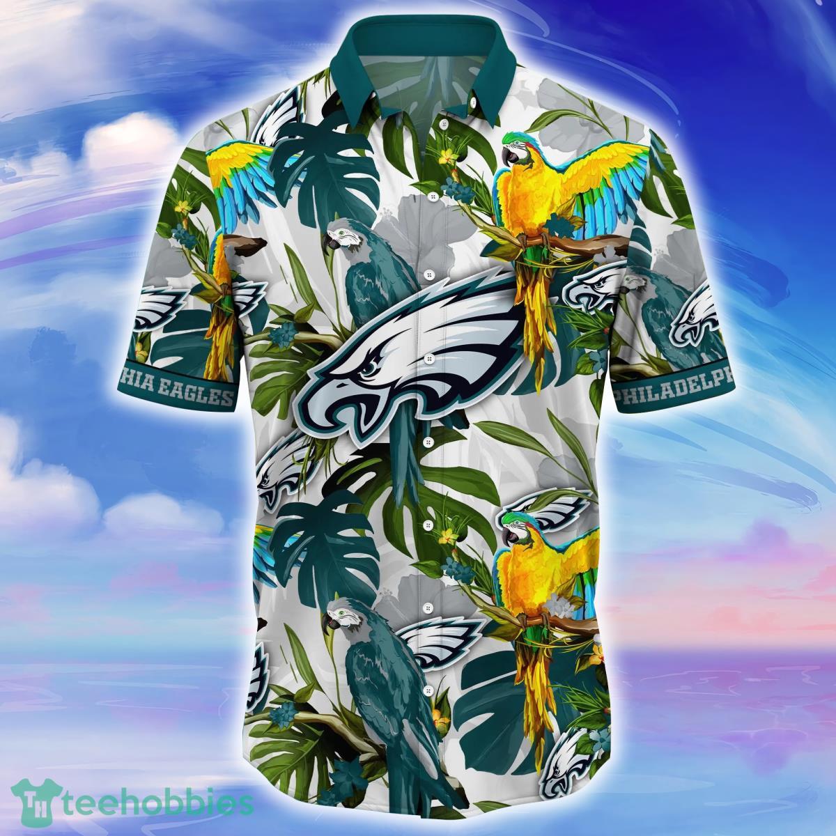 Philadelphia Eagles NFL Flower Hawaiian Shirt Great Gift For Fans Product Photo 2