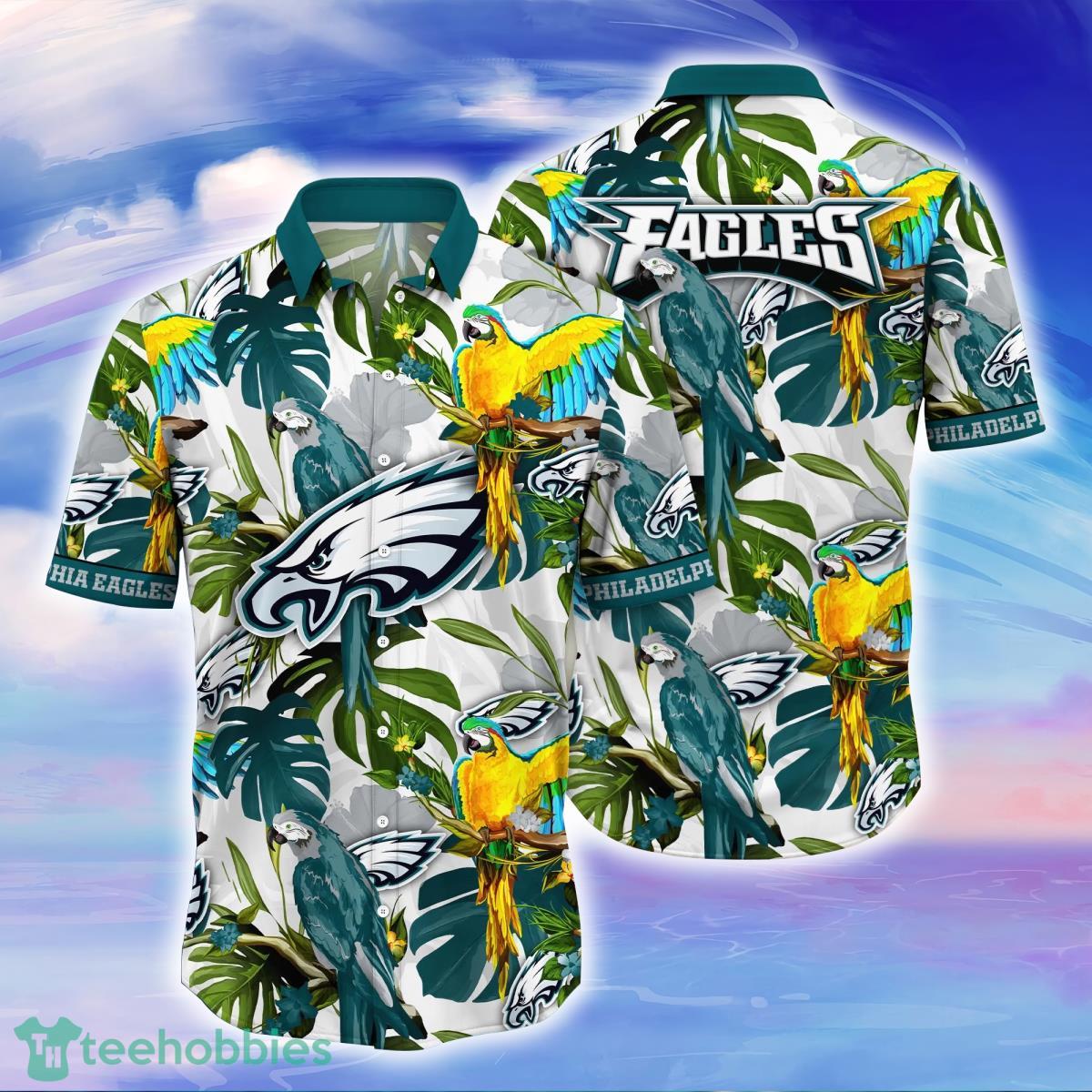 Philadelphia Eagles NFL Flower Hawaiian Shirt Great Gift For Fans Product Photo 1
