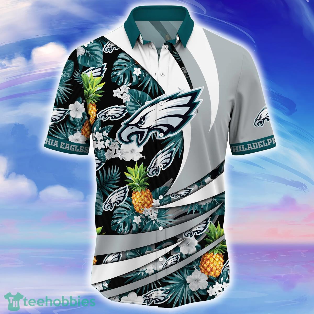 Philadelphia Eagles NFL Flower Hawaiian Shirt Style Gift For Men Women Fans Product Photo 2