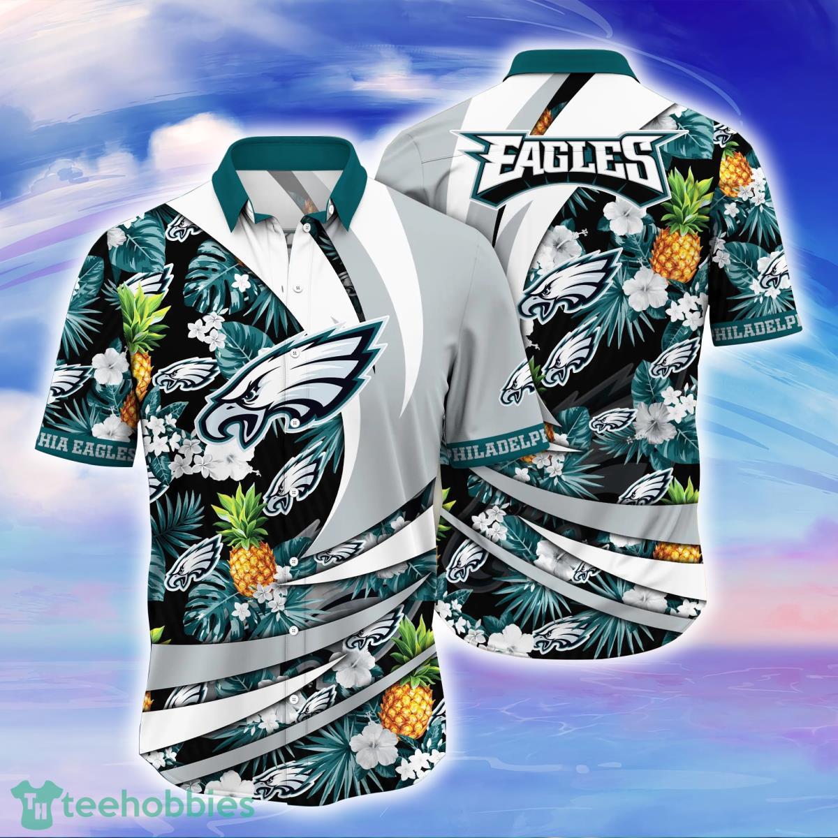 Philadelphia Eagles NFL Flower Hawaiian Shirt Style Gift For Men Women Fans Product Photo 1