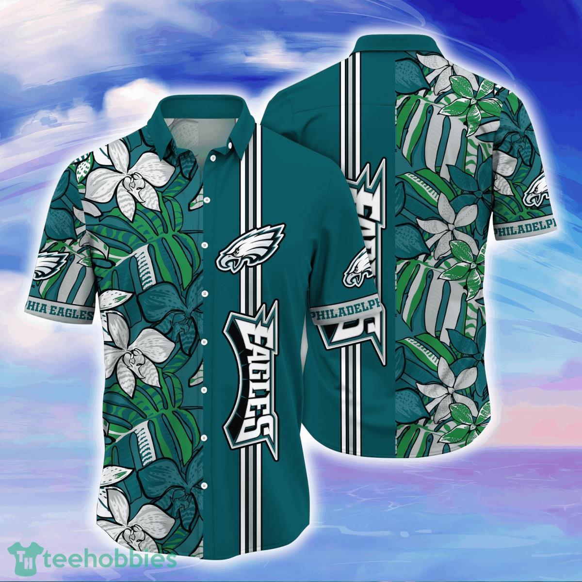 Philadelphia Eagles NFL Flower Hawaiian Shirt Unique Gift For Fans Product Photo 1