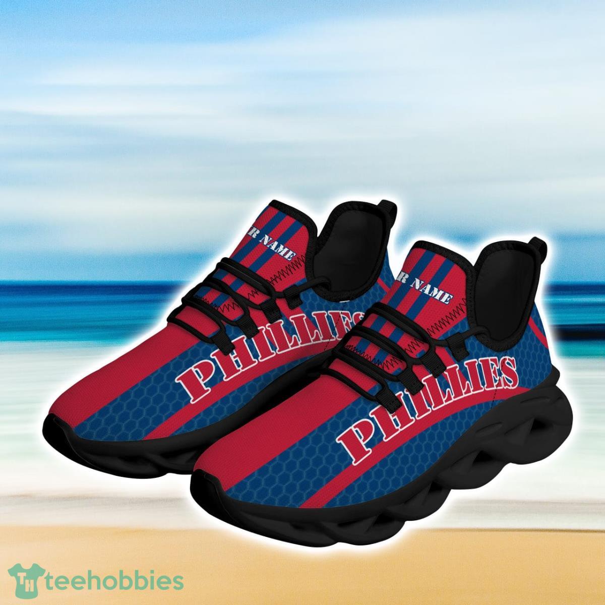 Philadelphia Phillies Baseball Max Soul Sneakers Running Sport Shoes For Men Women Custom Name Product Photo 2